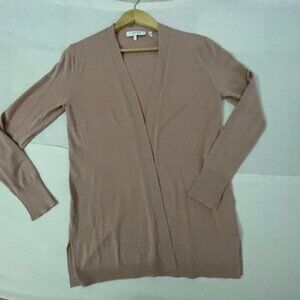 Lark & Ro Women's Pink Open Front Cardigan L